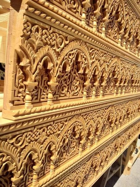 طبالي خشب منقوش