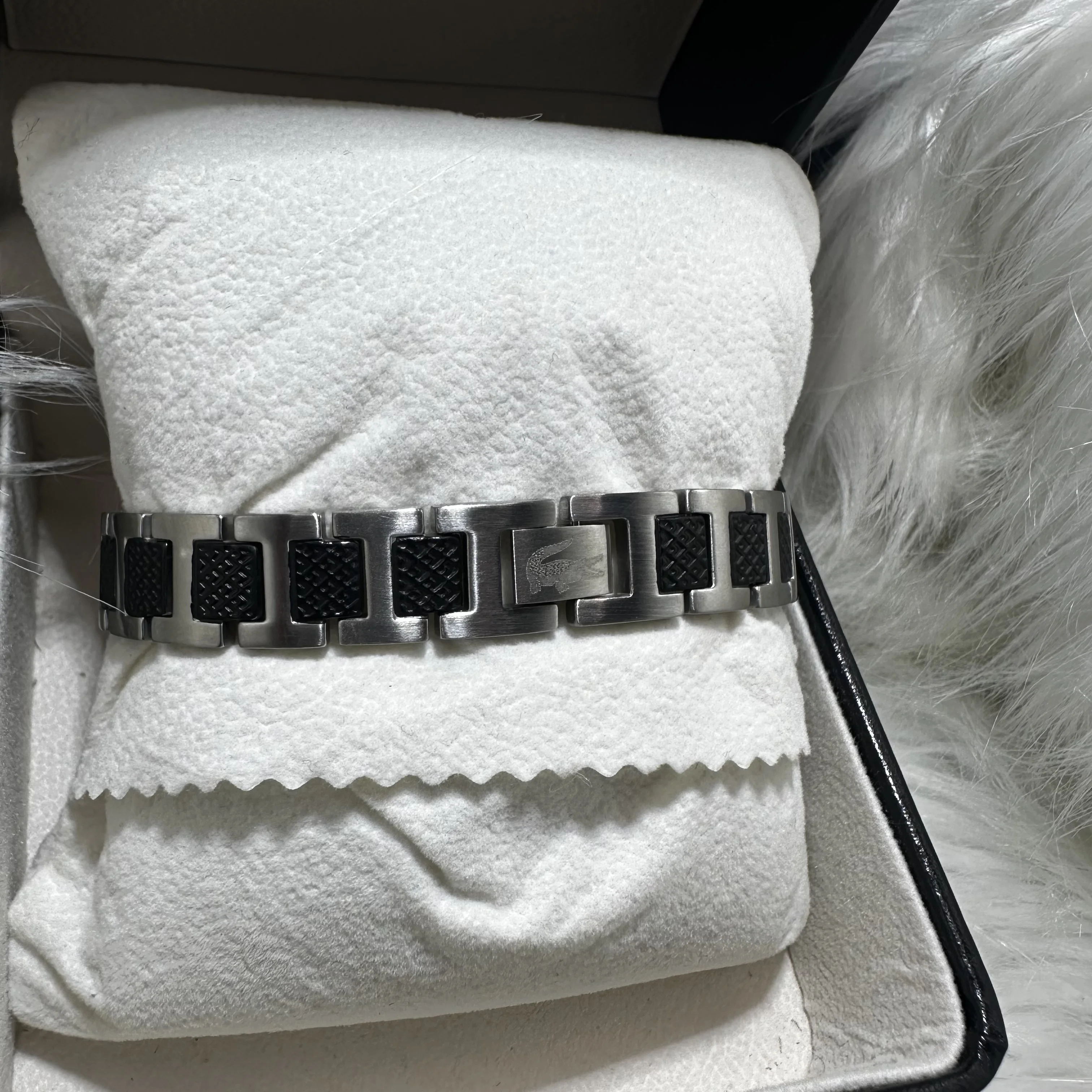 Bracelet Lacost Horizon Noir