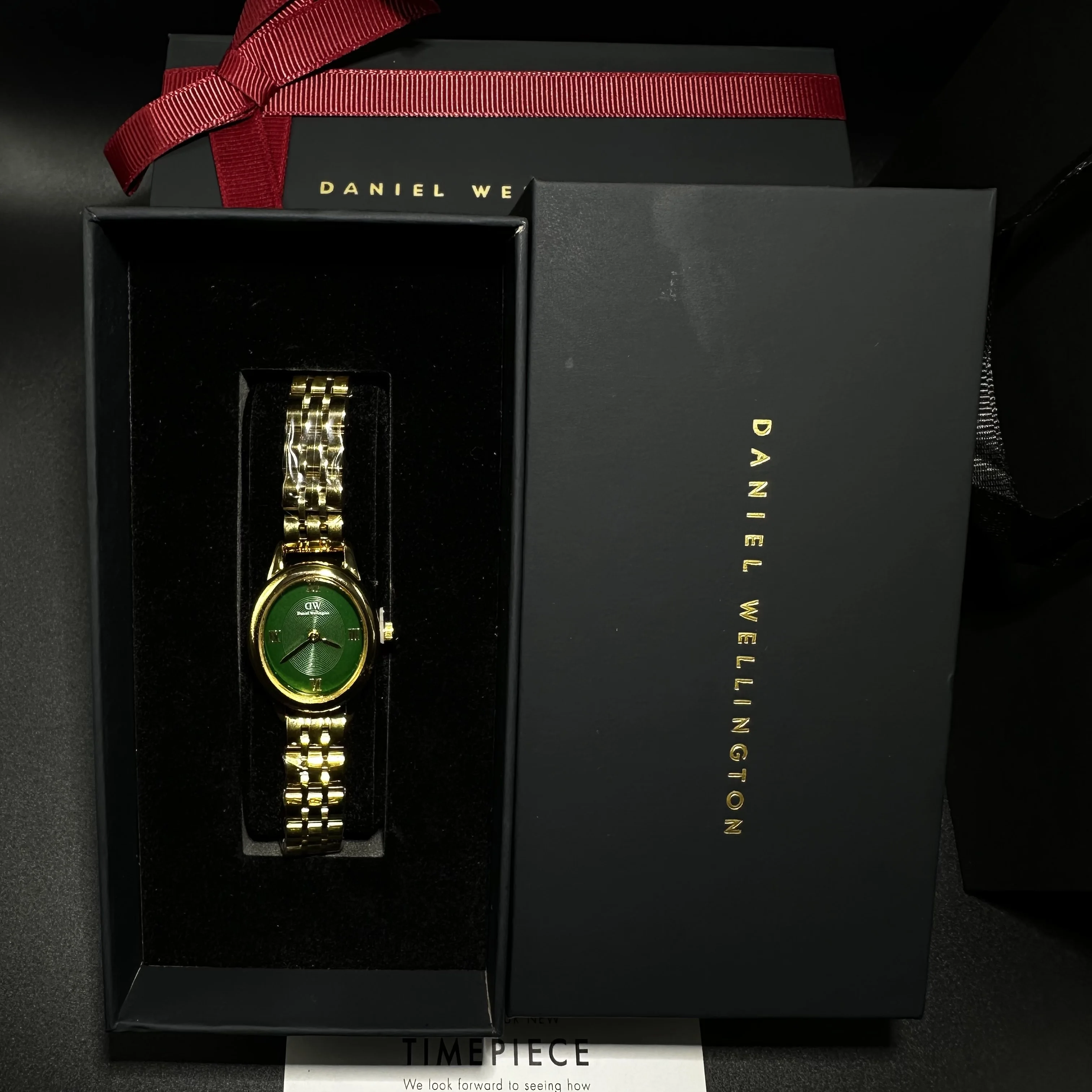 Daniel Wellington Ophelia Mini Gold Vert
