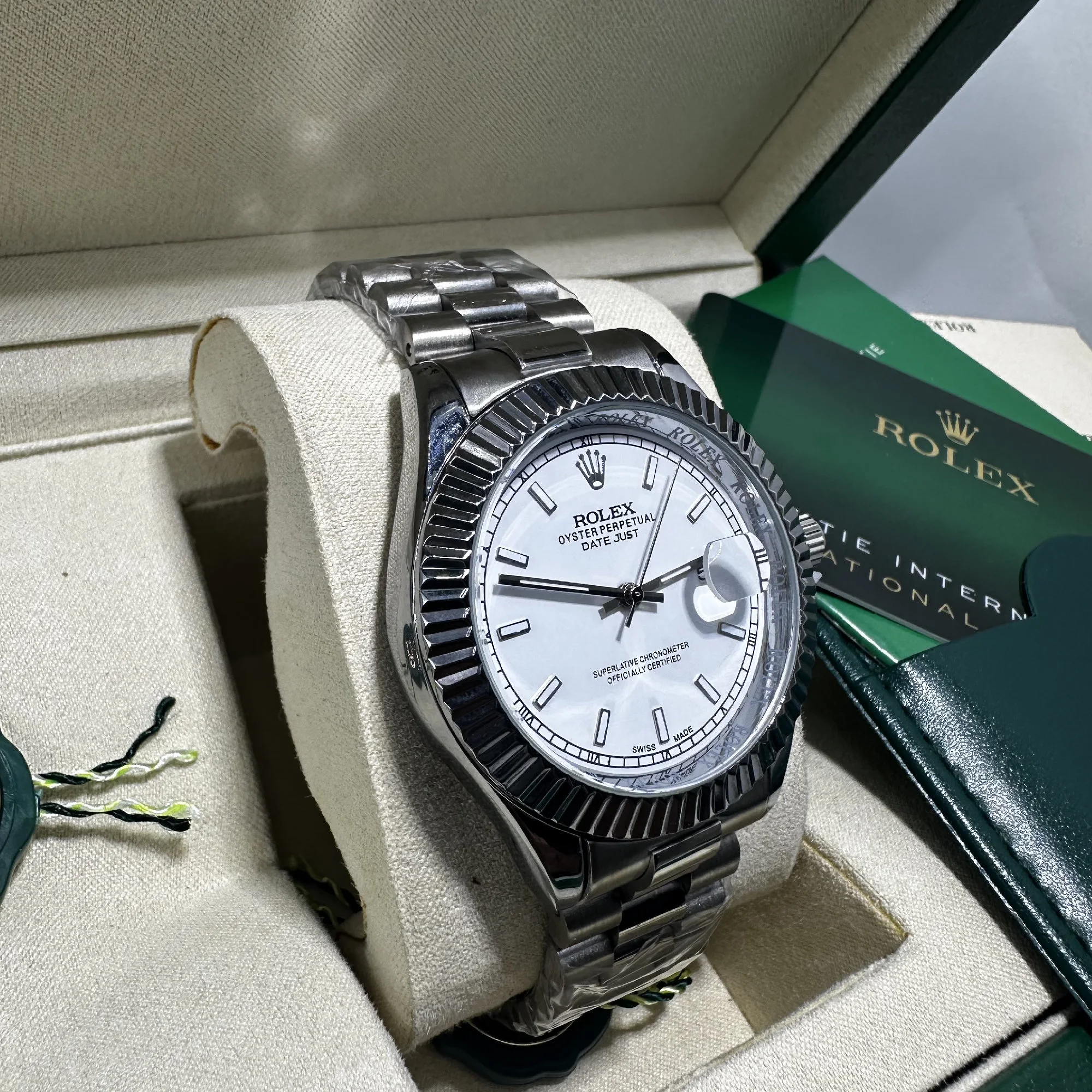 Rolex Datejust Blanc Acier