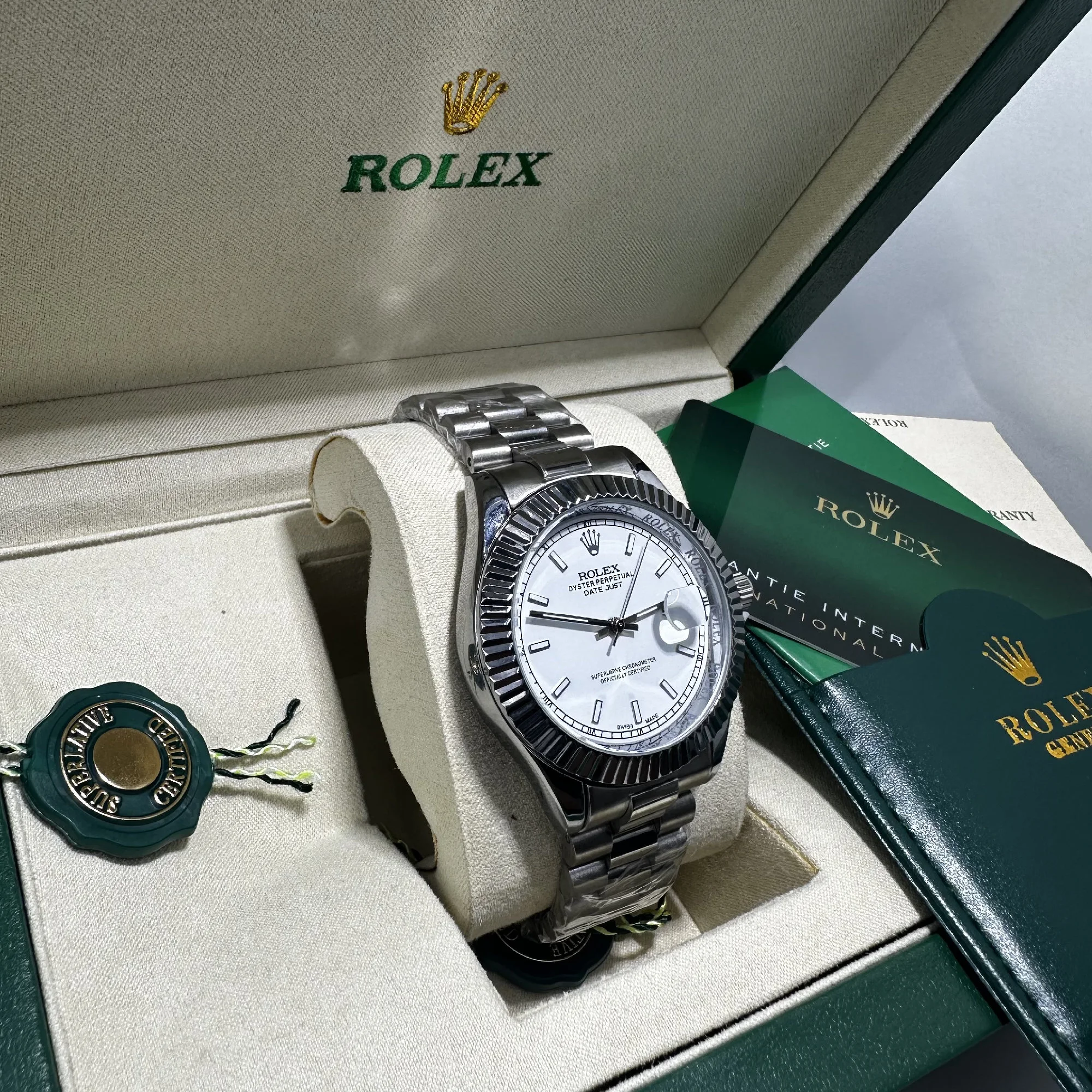 Rolex Datejust Blanc Acier