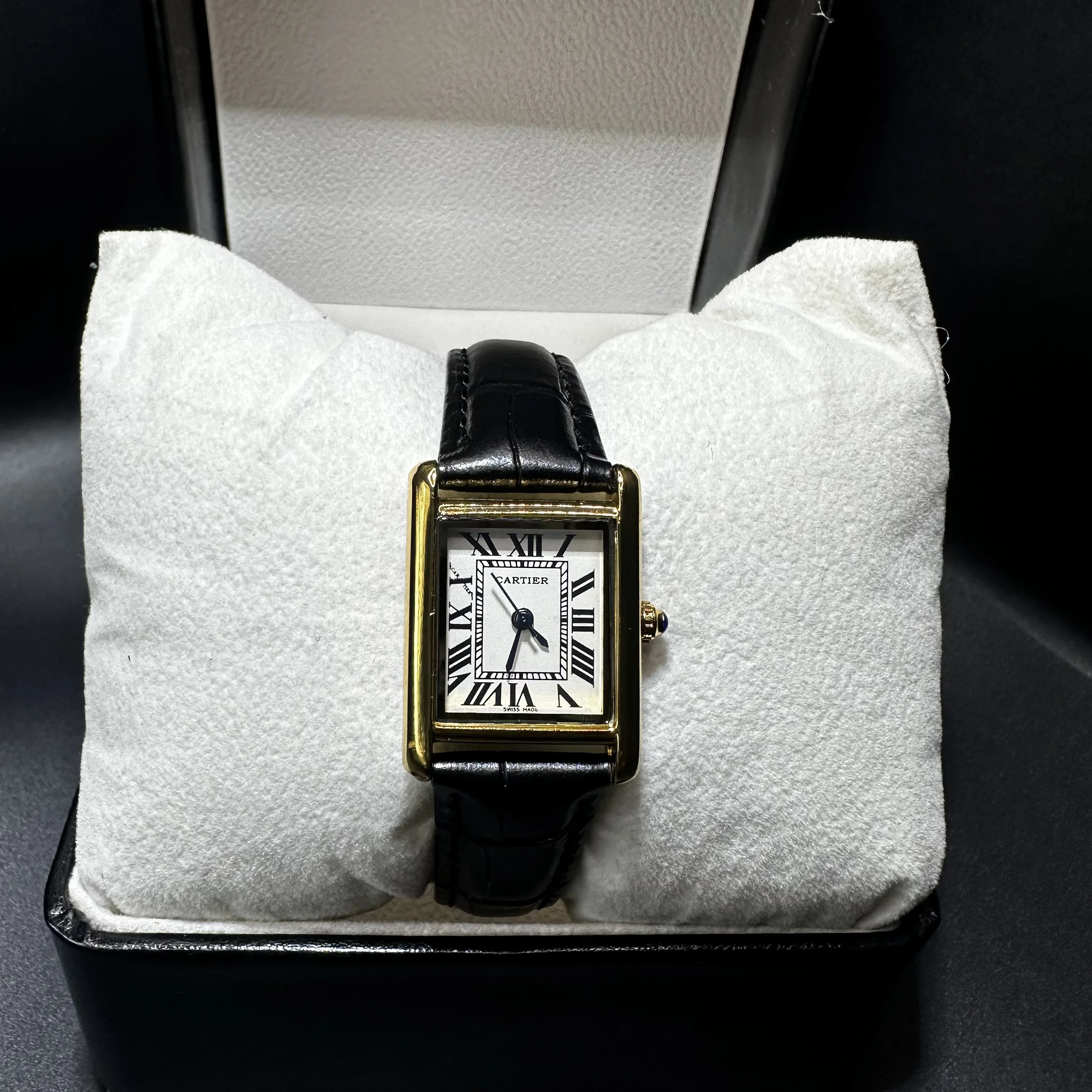 Cartier Tank Cuir Noir