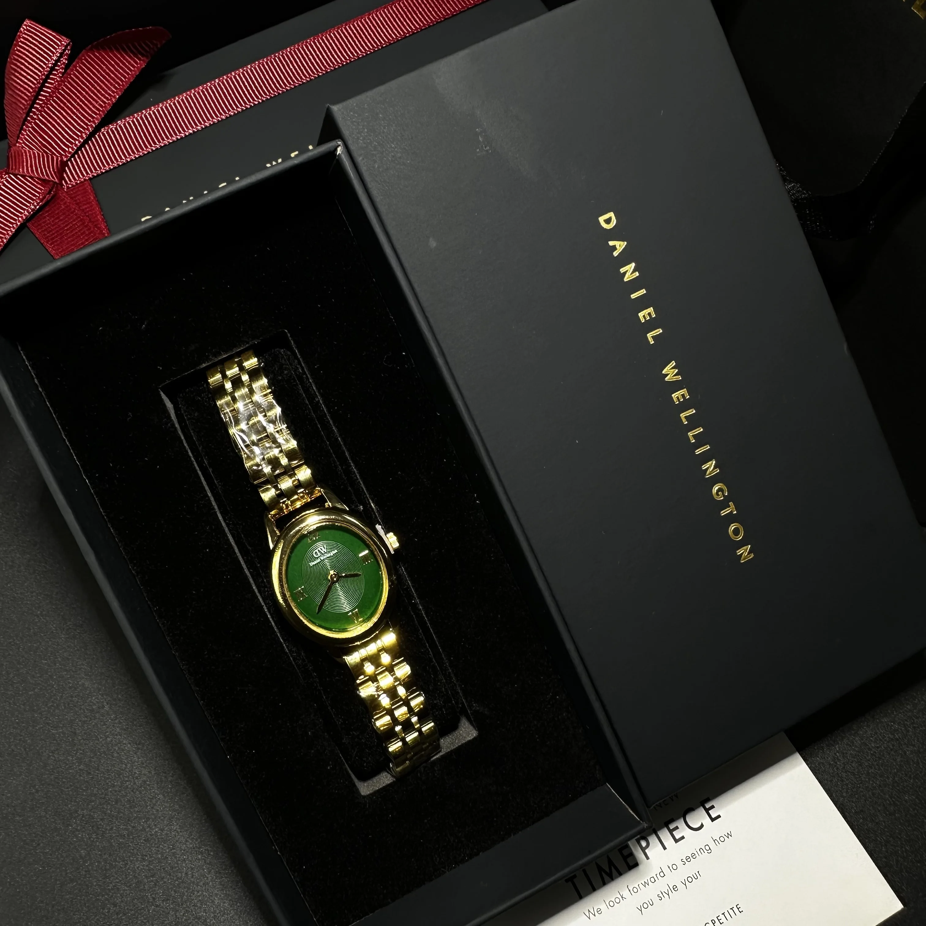 Daniel Wellington Ophelia Mini Gold Vert