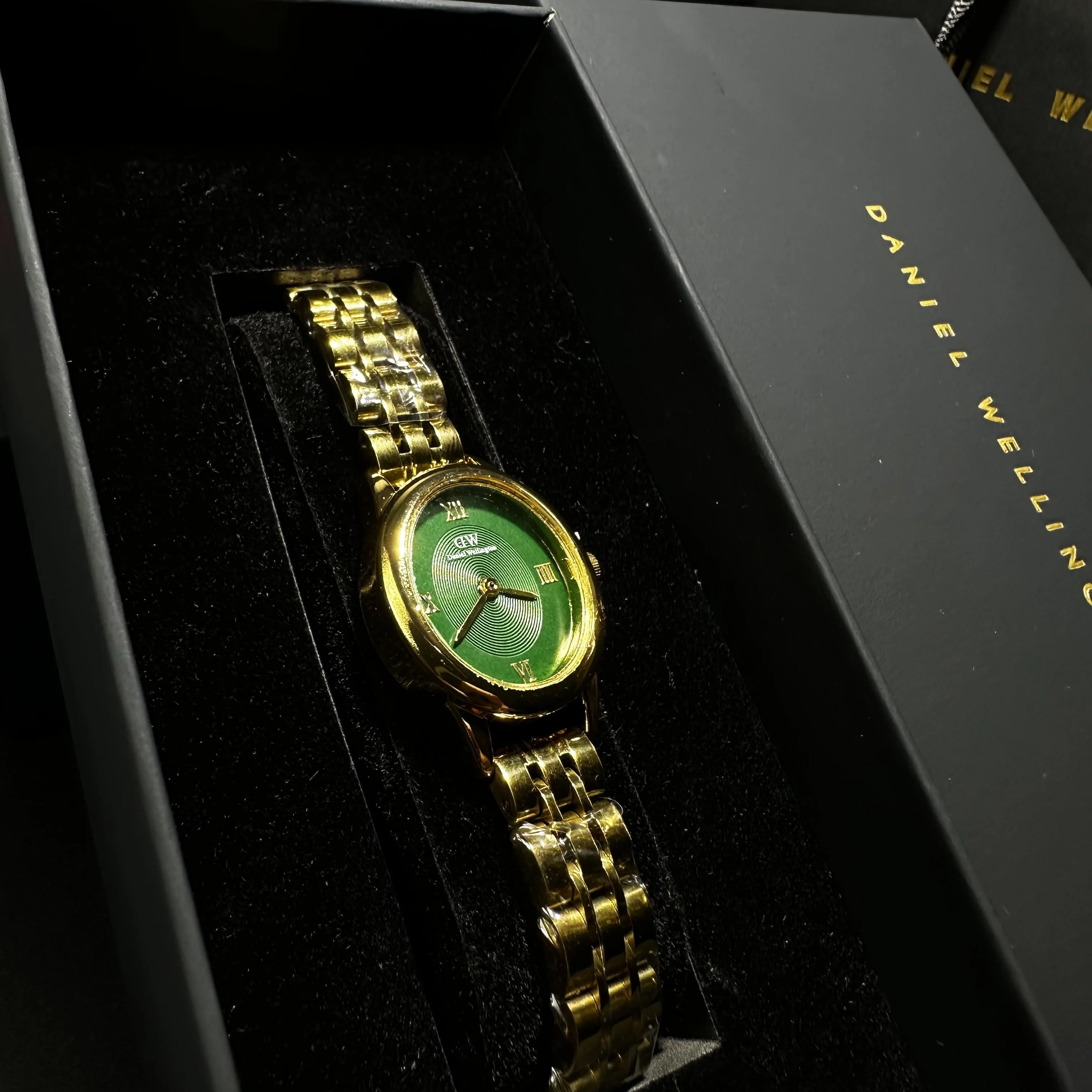 Daniel Wellington Ophelia Mini Gold Vert
