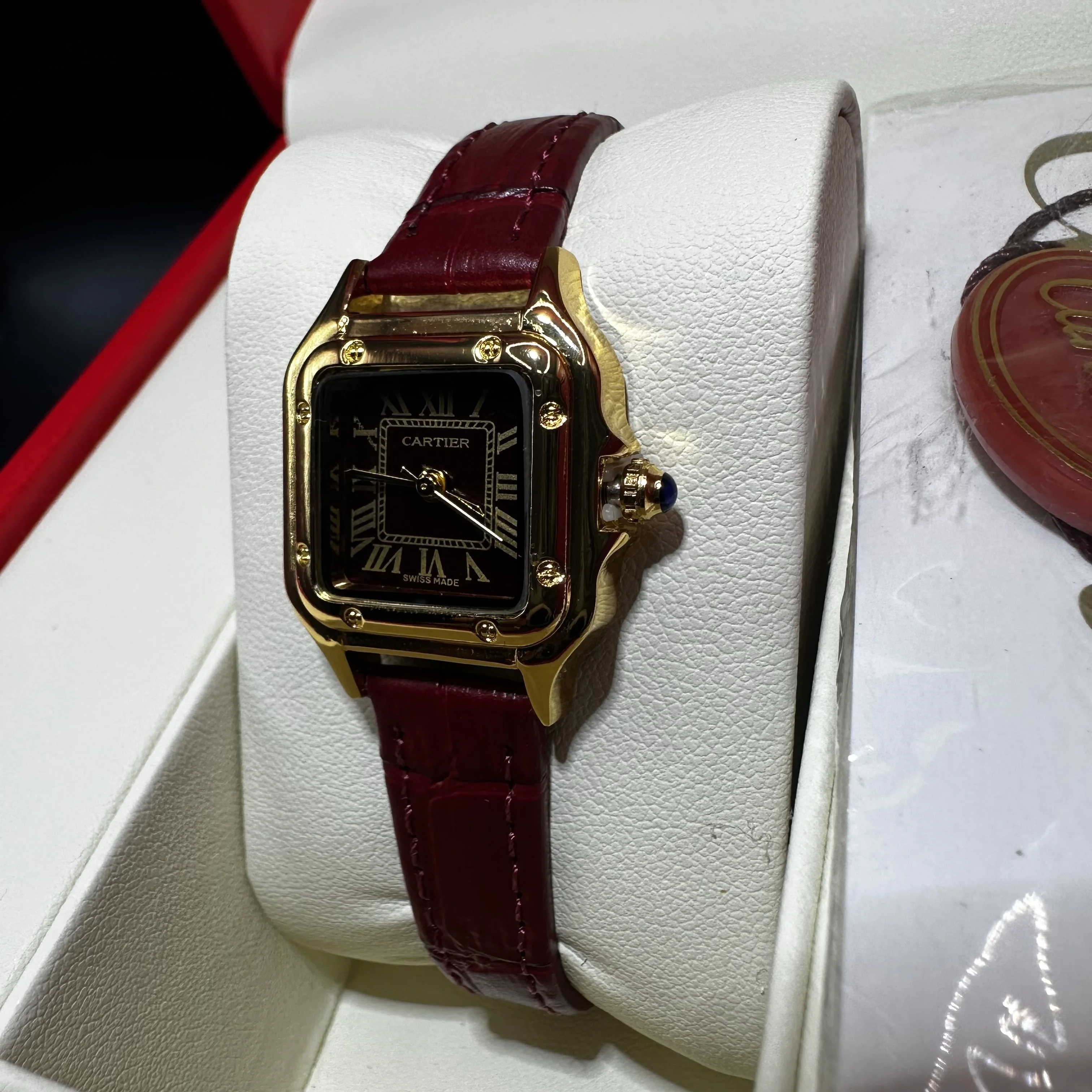 Cartier Panthere Cuir bordeaux