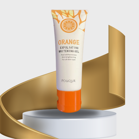 Orange facial peeling gel