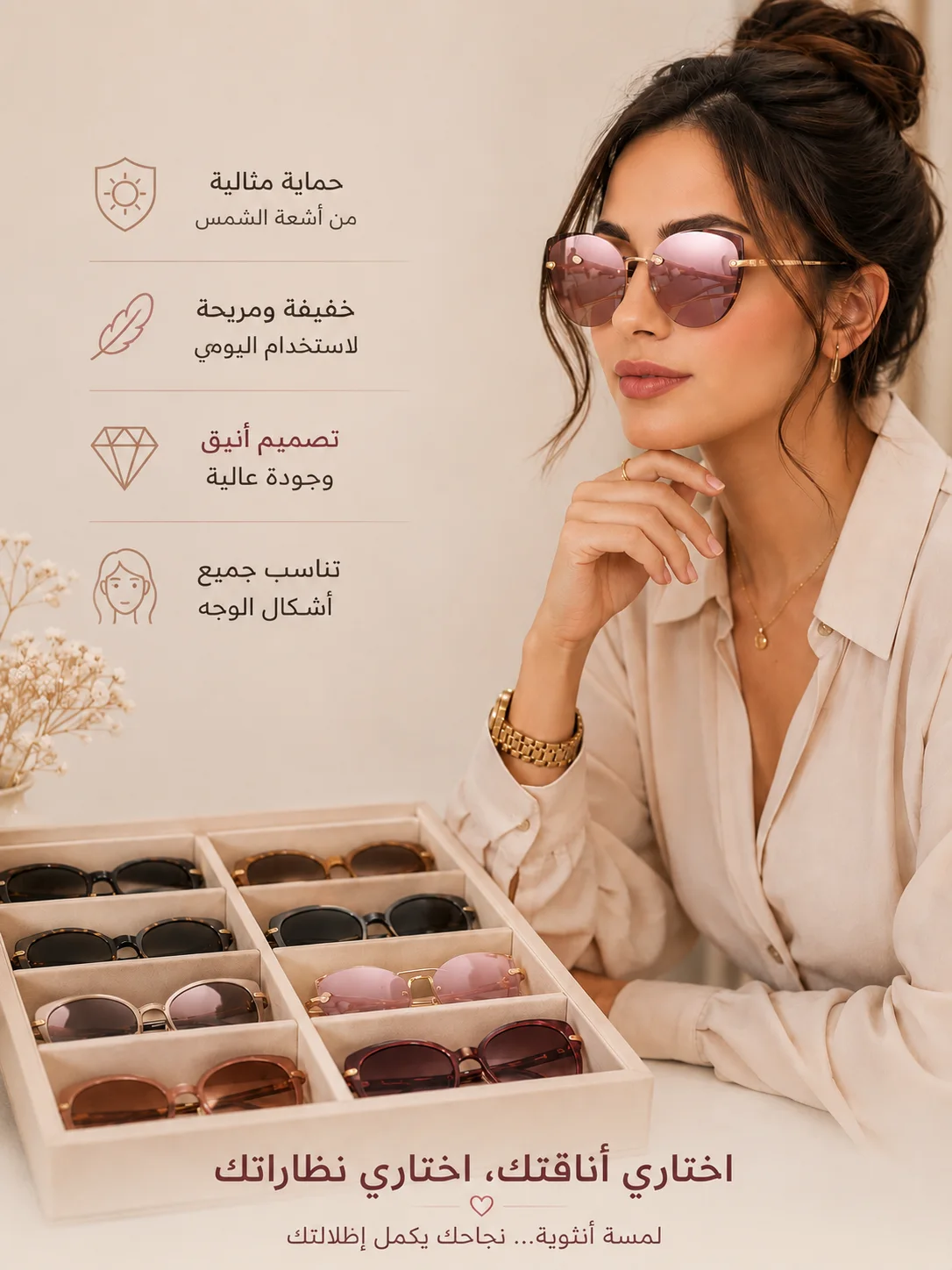 نظارات شمسية نسائية