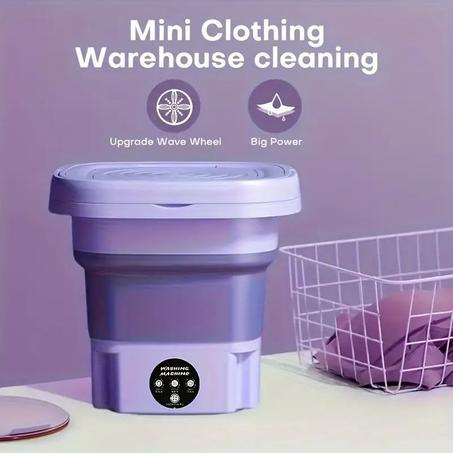 Folding washing machine