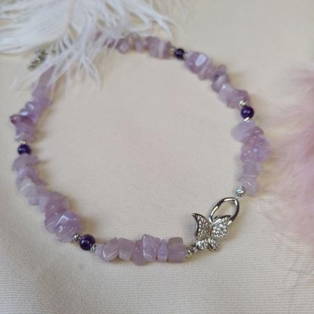 Purple silver butterfly