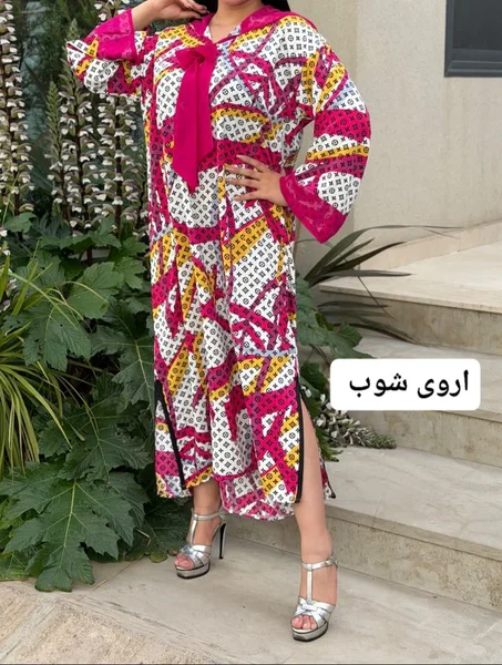 ✨ جلابة كريب ساتيني – أناقة خفيفة بلمسة راقية ✨