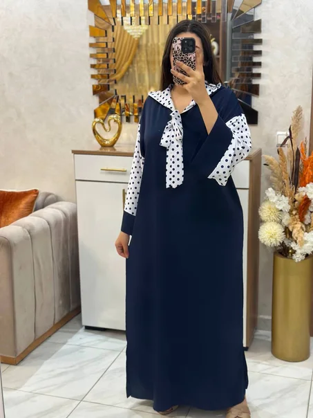 ✨ جلابة كرافطة أسبرو صيفية بكريب روزة ✨