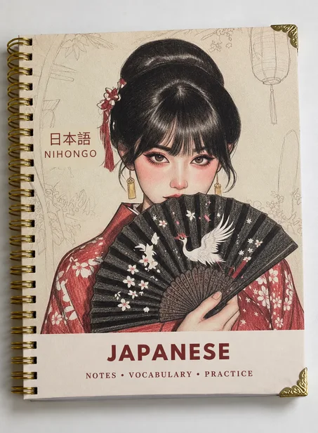 كراس متعلمي اليابانية الفاخر | Nihongo Note 132 Páginas