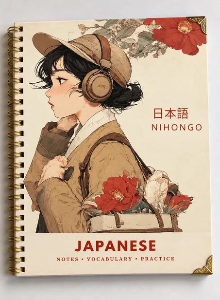 كراس متعلمي اليابانية الفاخر | Nihongo Note 132 Páginas