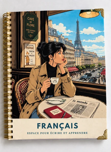 كراس متعلمي الفرنسية الفاخر | Français Notebook 132 Pages