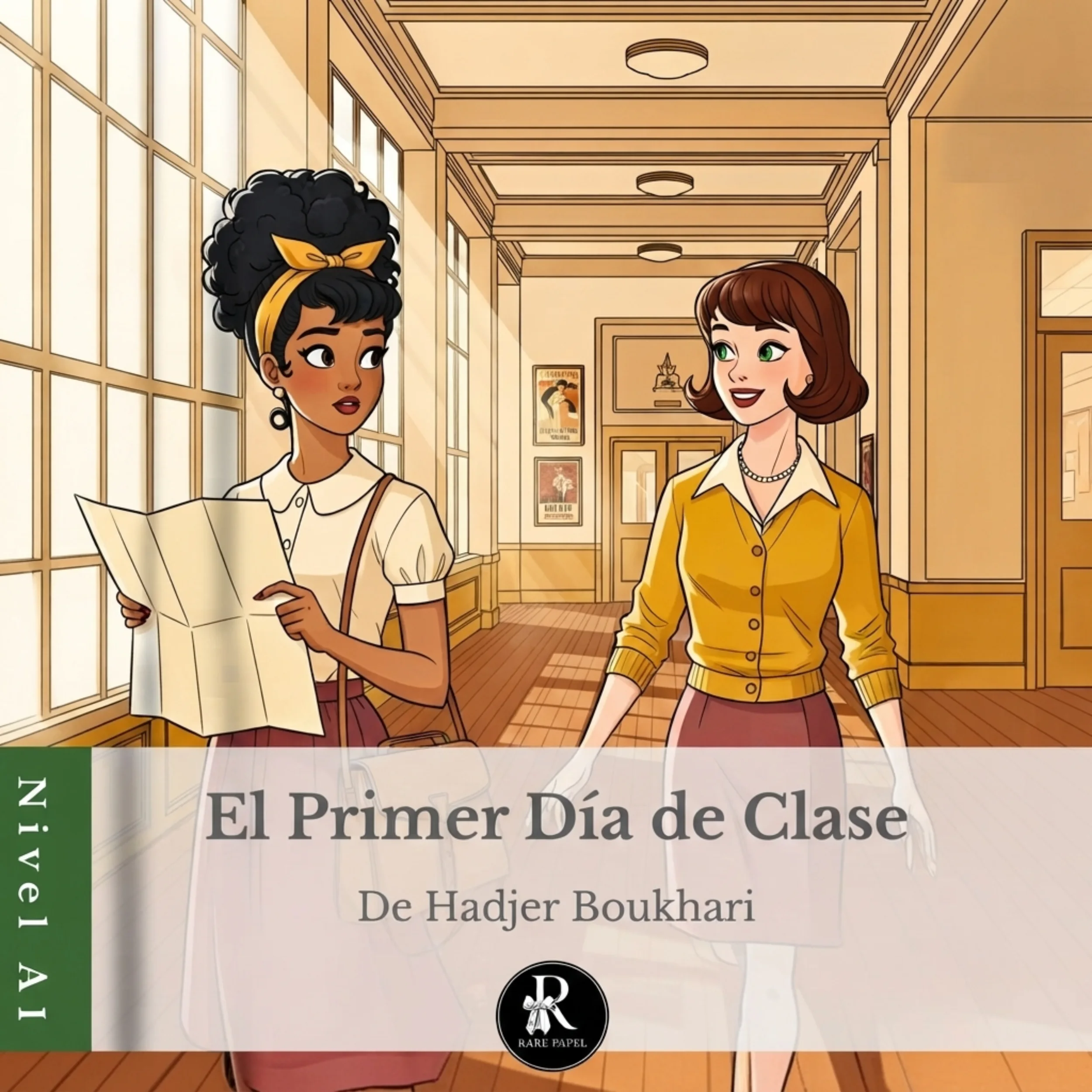 El Primer Día de Clase : قصة تعليمية للمبتدئين - مستوى A1)