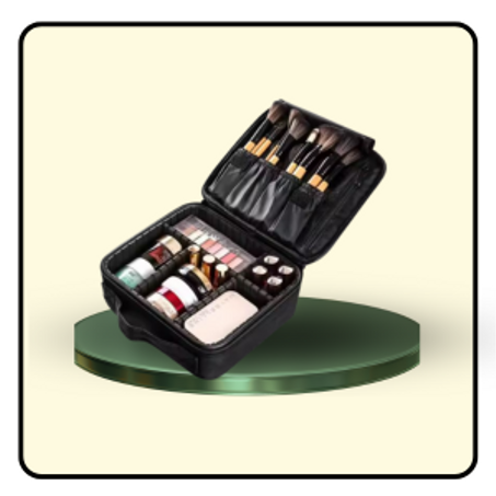 حقيبة ماكياج صلبة للتخزين والسفر