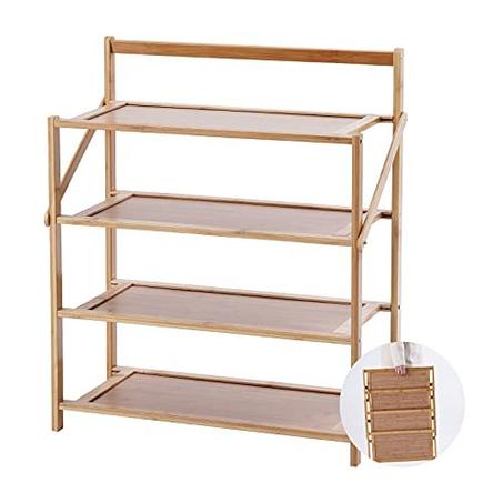 ارفف من الخيزران مكون من 5 طبقات لتنظيم الاحذية