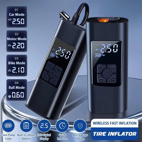 Compresseur d'air Portable sans fil pour voiture