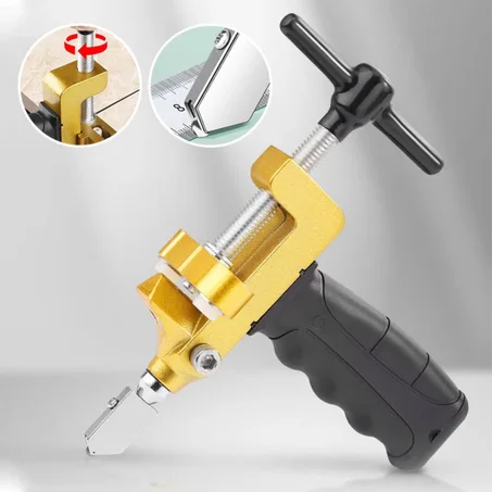 Outil professionnel 3 en 1 pour couper le verre, la céramique et les miroirs avec une précision exceptionnelle - أداة احترافية 3 في 1 لقص الزجاج والسيراميك والمرايا بدقة عالية!