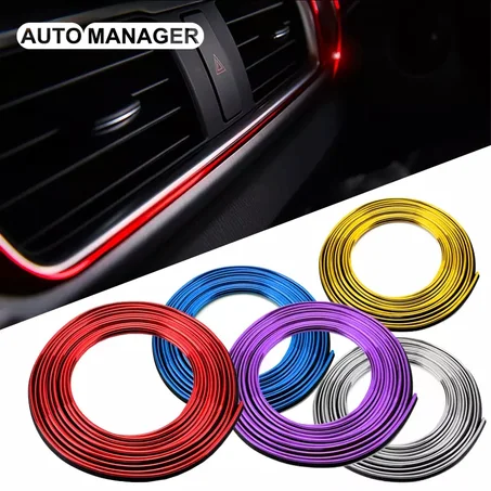 شريط تزيين للسيارة بالوان مختلفة بتصميم رائع 5 متر