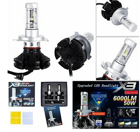 Xenon LED voiture phares ampoules CSP puce 6000LM 3000 K 6500 K 8000 K pour Auto phare ampoule brouillard lampe voiture LED phares 12 V