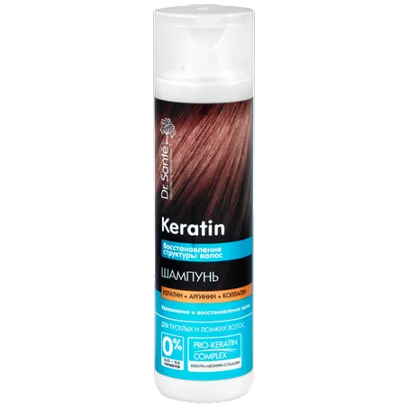 Dr Santé Shampoing au Kératine pour cheveux cassants et ternes 250ml