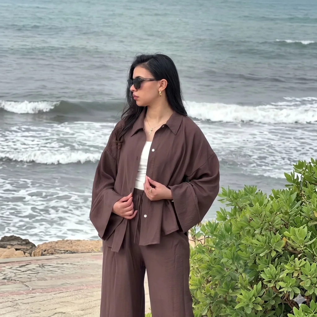 Ensemble le lin over size
