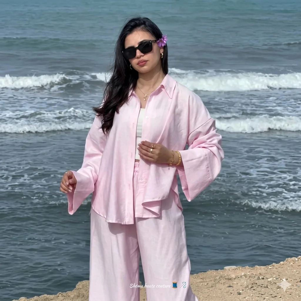 Ensemble le lin over size