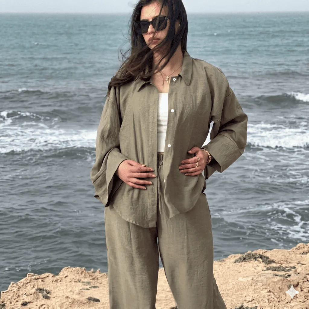 Ensemble le lin over size