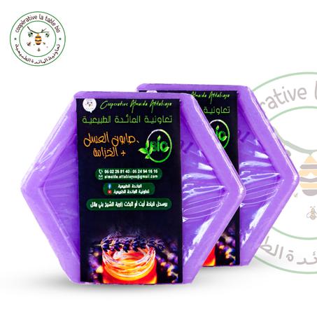 صابون العسل و الخزامى SAVON DE MIEL ET LAVANDE