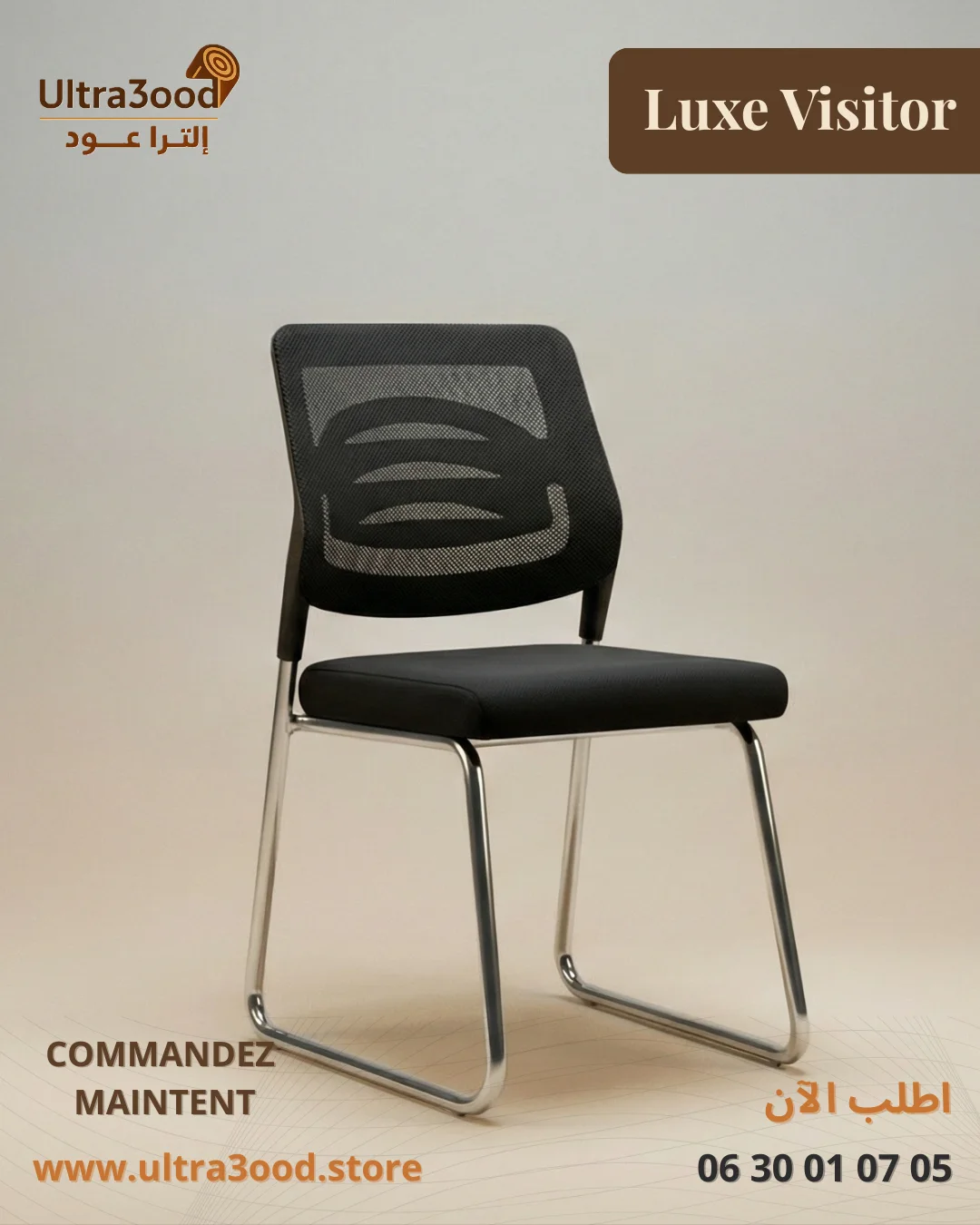 Chaise Luxe Visitor - Accueil Premium pour vos Invités