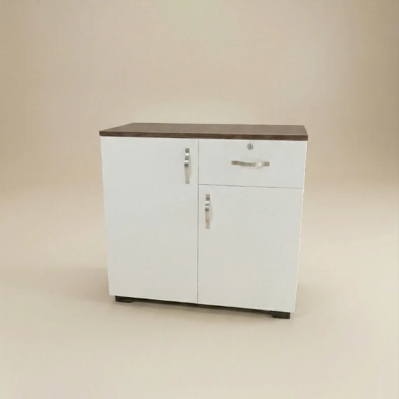 Ensemble Bureau ZENITH – 3 Pièces Exécutives avec Rangements Blanc