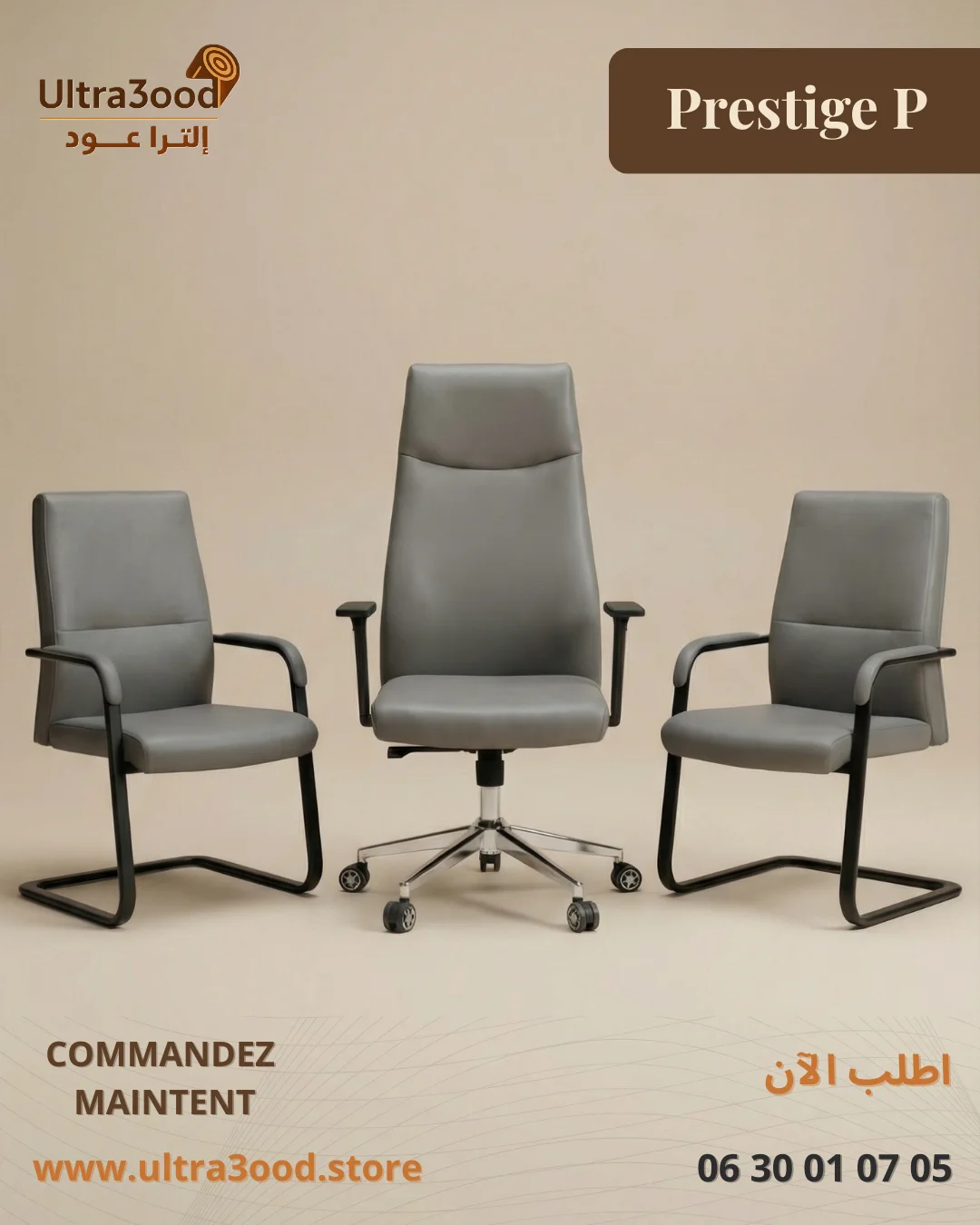 Ensemble de Chaises Prestige P - Collection Luxe Professionnel