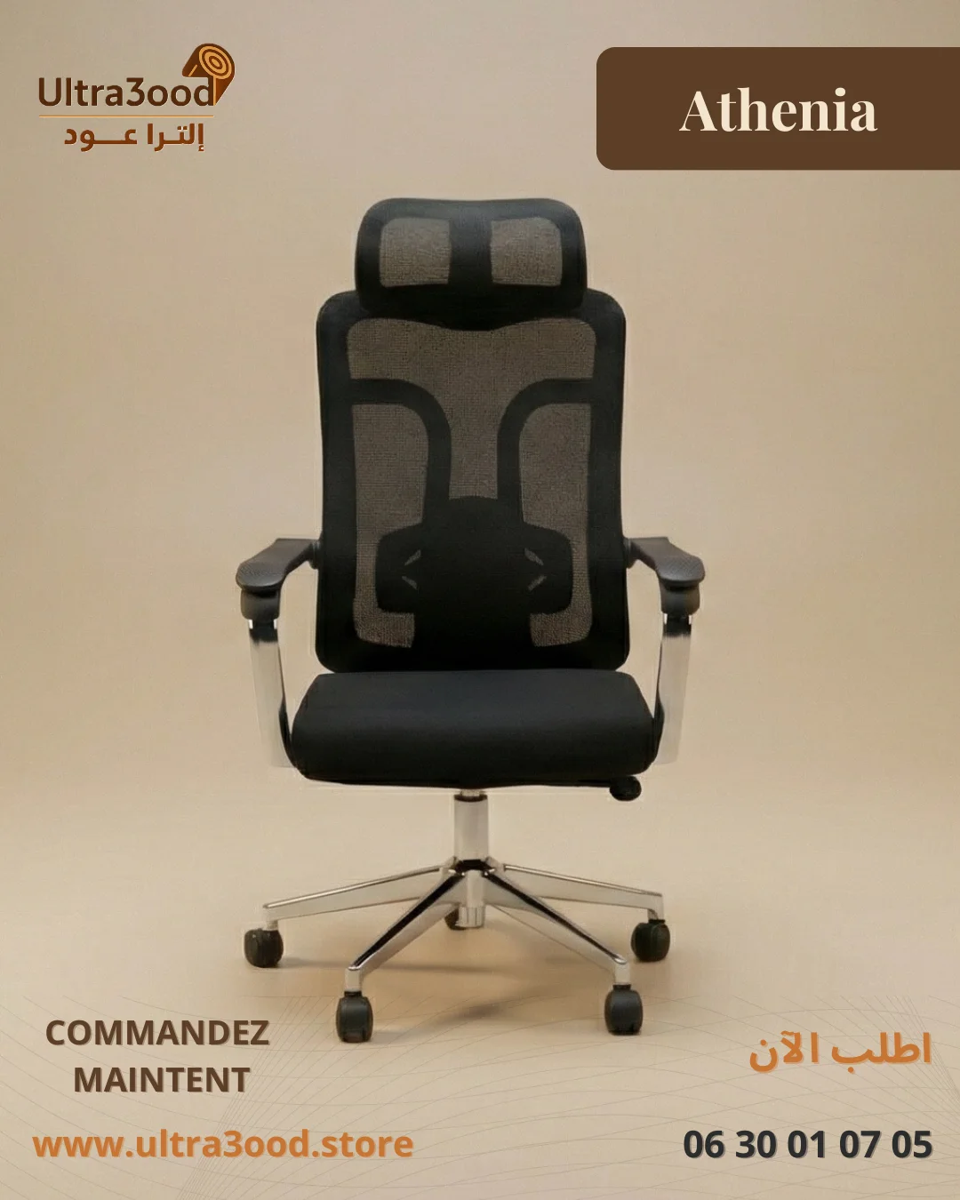 Chaise Athenia - Design Contemporain et Polyvalence