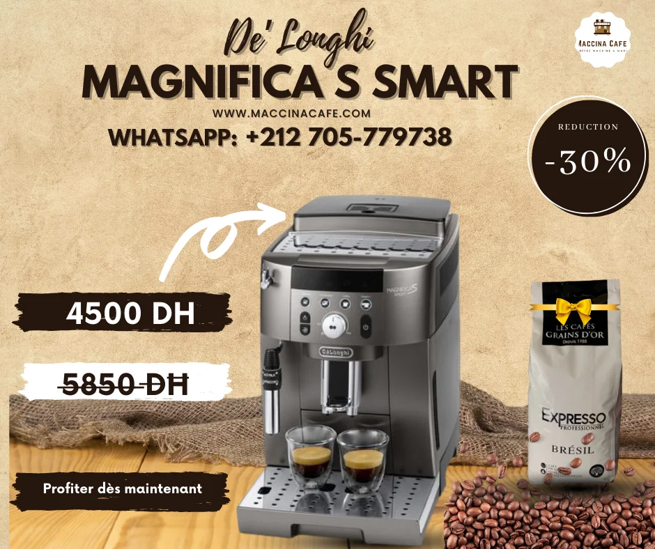 expresso broyeur delonghi magnifica s smart feb 2541 tb titanium