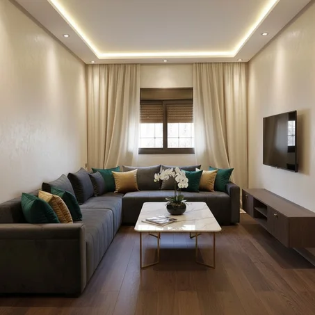 صالون على شكل U