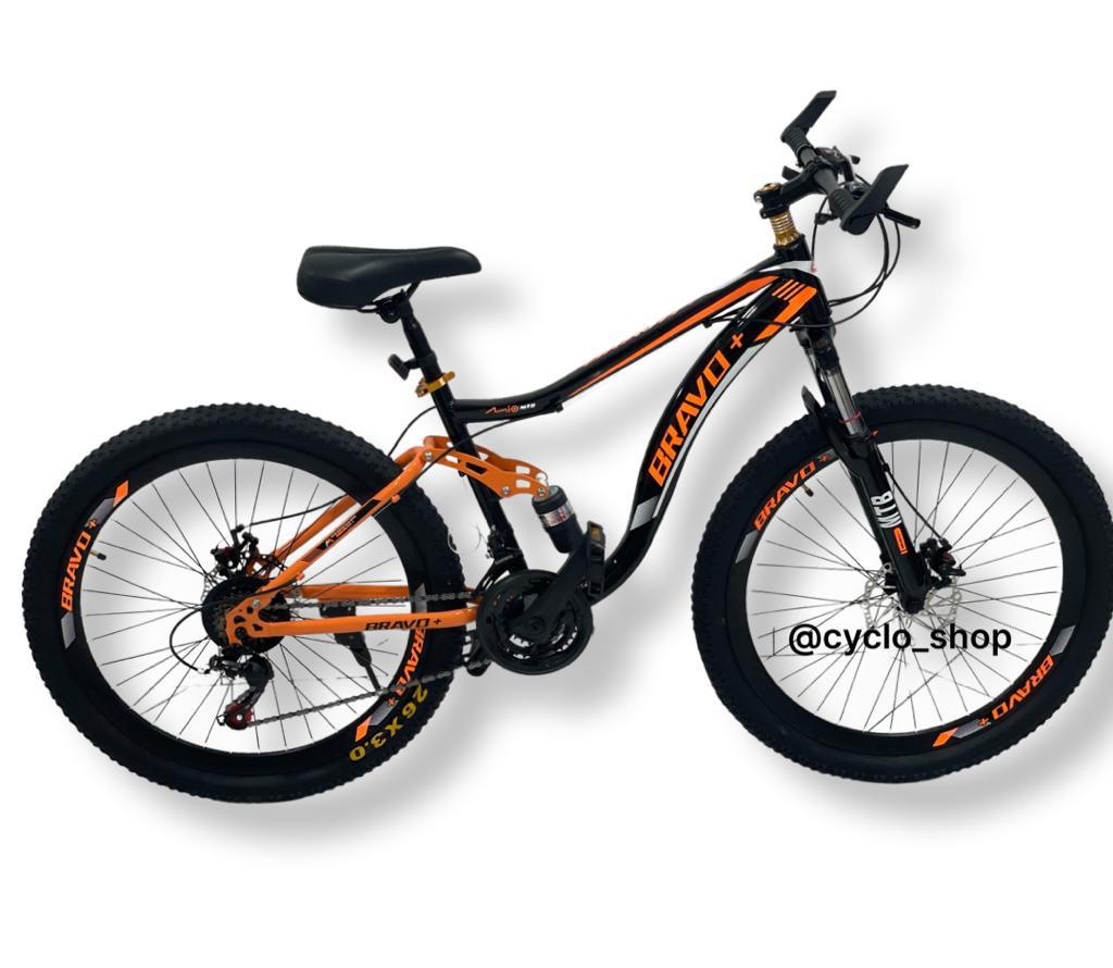 VELO VTT 27 DOUBLE AMORTISSEUR MARQUE BRAVO