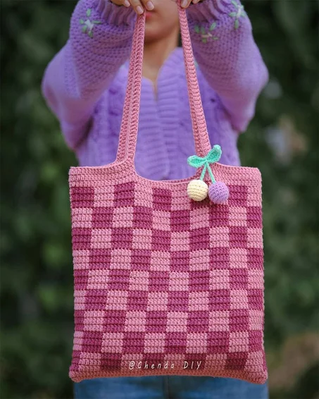 Sac crochet main