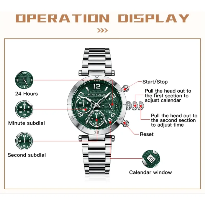 Mini Focus Montre Femme Luxe Chronographe