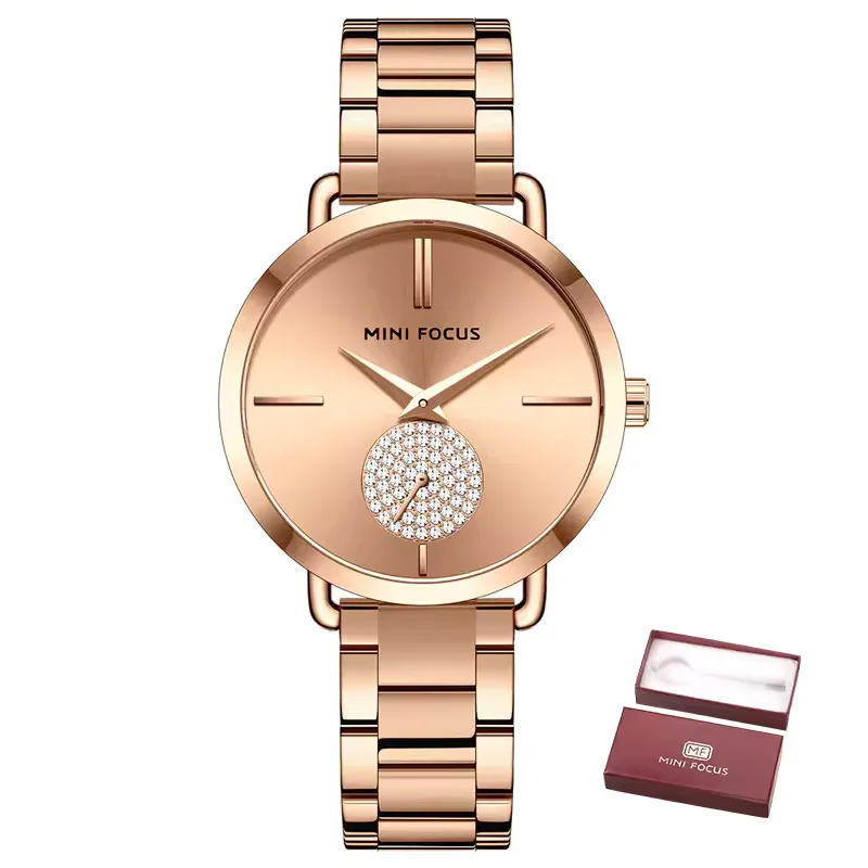 MINI FOCUS Montre Femme Luxe Quartz