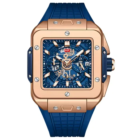 MINI FOCUS Homme Montre Acier Quartz Carrée