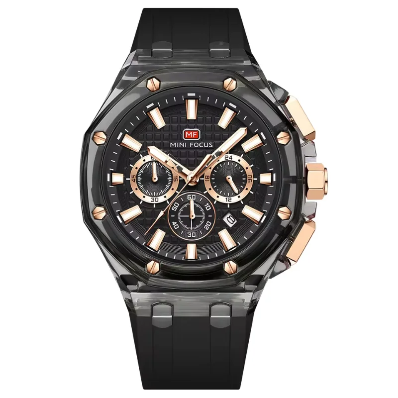 MINI FOCUS Montre Homme Chronographe Étanche Lumineuse