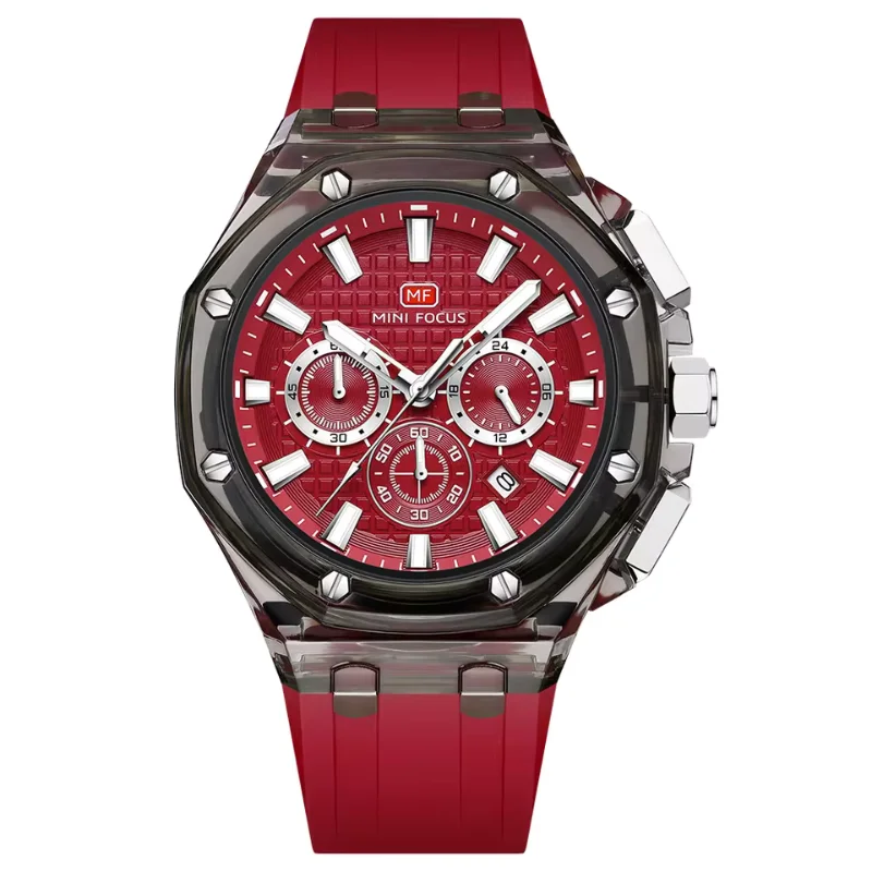 MINI FOCUS Montre Homme Chronographe Étanche Lumineuse