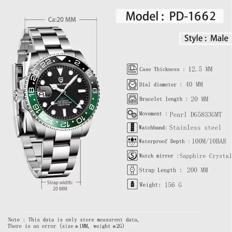 Pagani Design Montre Homme Mécanique