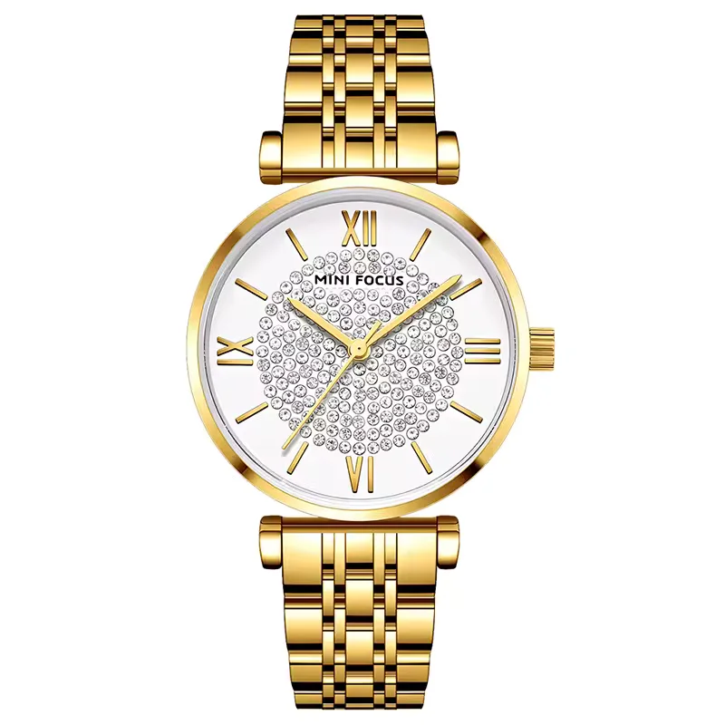 MINI FOCUS Femme – Montre Dorée Élégante à Quartz