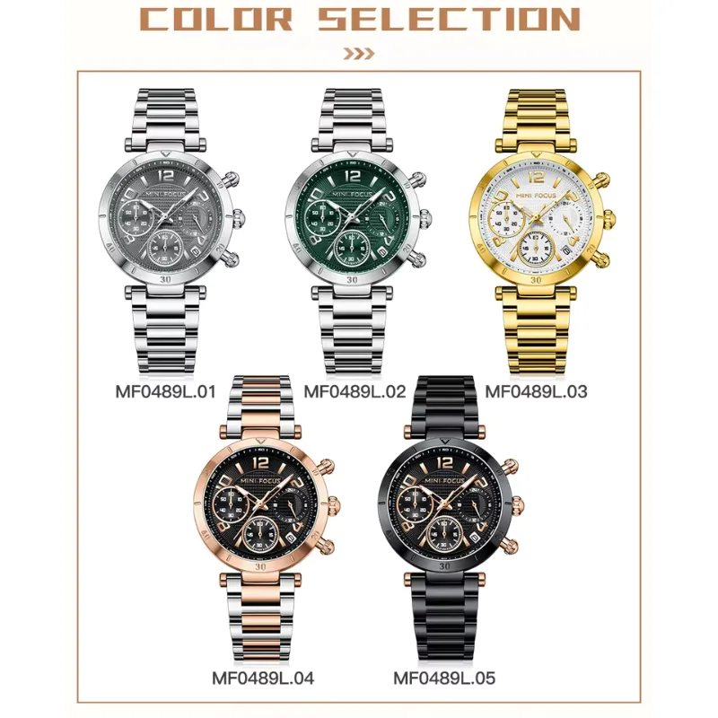 Mini Focus Montre Femme Luxe Chronographe