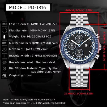 Montre Chronographe Pagani Design Homme Luxe