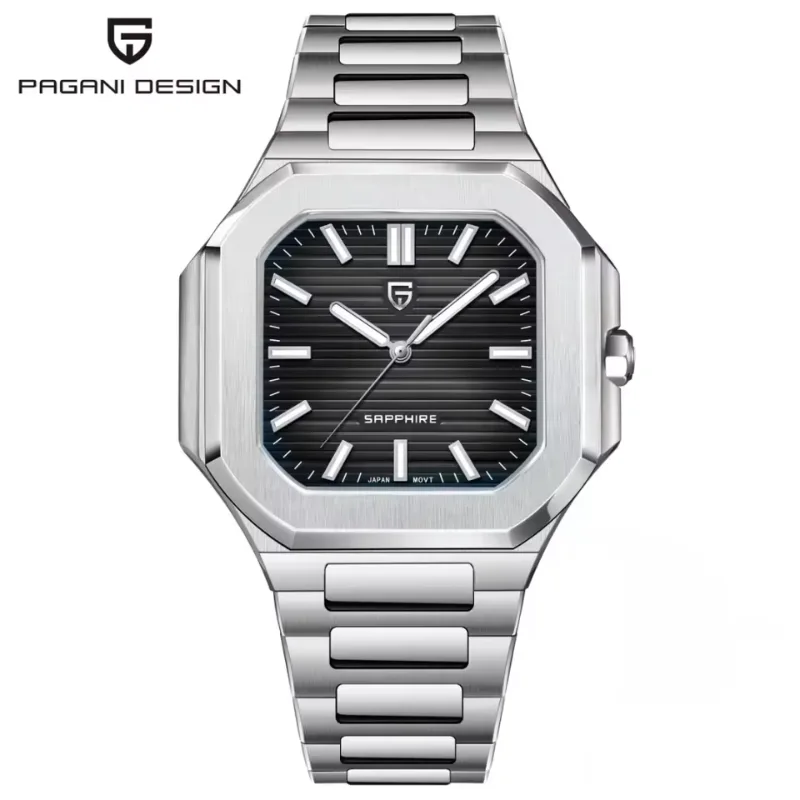 Noir – Bracelet acier