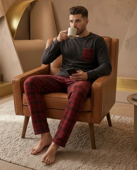 Ensemble Pyjama Premium "Signature" – Coupe Moderne