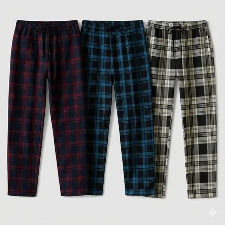 Pantalon à Carreaux "Vastra" – Confort & Style Moderne